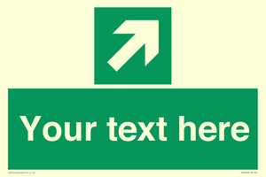 Custom Arrow Top Right Sign